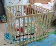 Cũi 3D linh hoạt trẻ em 4 cánh