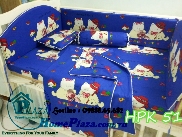 Chăn ga gối quây cũi Hàn Quốc - BABY CATS - HPK51