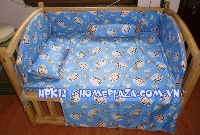 Chăn ga gối quây cũi MONKEY HPK12- giường cũi trẻ em 